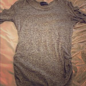Gray maternity shirt
